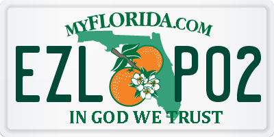 FL license plate EZLP02