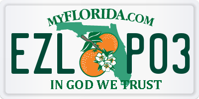 FL license plate EZLP03