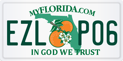 FL license plate EZLP06