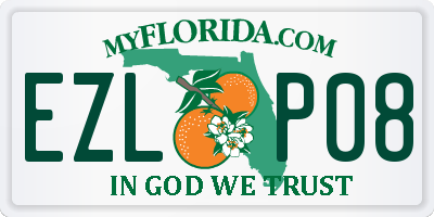 FL license plate EZLP08