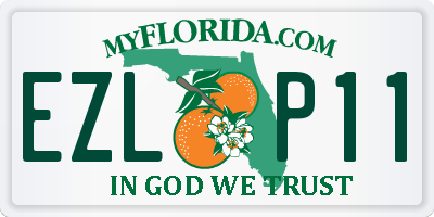 FL license plate EZLP11