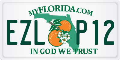 FL license plate EZLP12