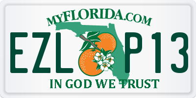 FL license plate EZLP13