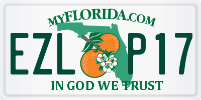 FL license plate EZLP17