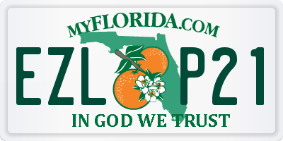 FL license plate EZLP21