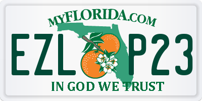 FL license plate EZLP23