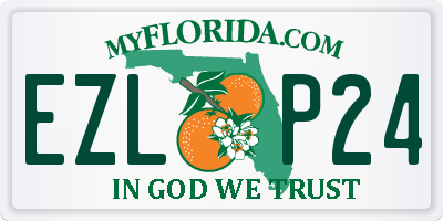 FL license plate EZLP24