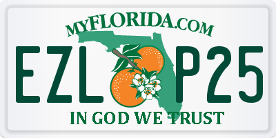 FL license plate EZLP25