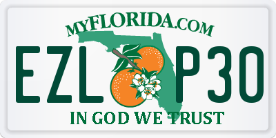 FL license plate EZLP30