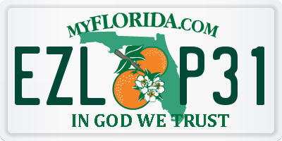 FL license plate EZLP31