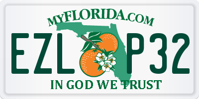 FL license plate EZLP32