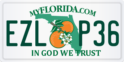 FL license plate EZLP36