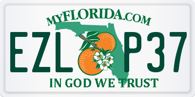 FL license plate EZLP37