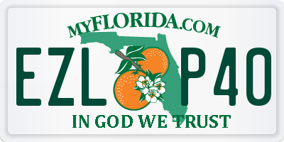 FL license plate EZLP40