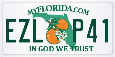 FL license plate EZLP41