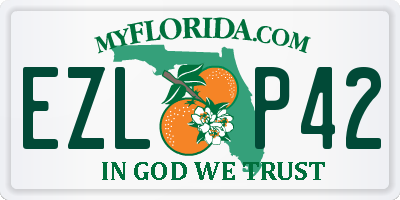 FL license plate EZLP42