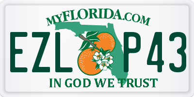 FL license plate EZLP43