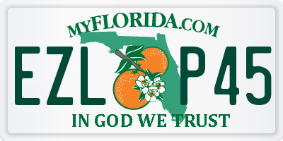 FL license plate EZLP45