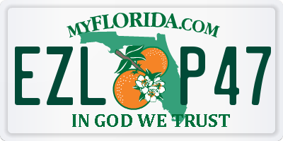 FL license plate EZLP47