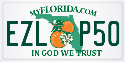 FL license plate EZLP50