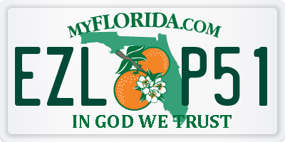 FL license plate EZLP51