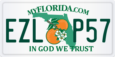 FL license plate EZLP57