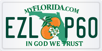 FL license plate EZLP60