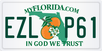 FL license plate EZLP61