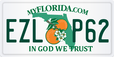 FL license plate EZLP62