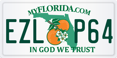 FL license plate EZLP64