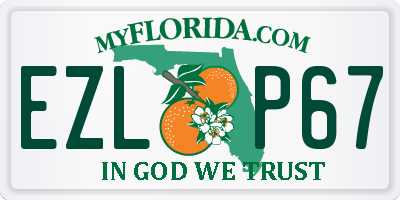 FL license plate EZLP67