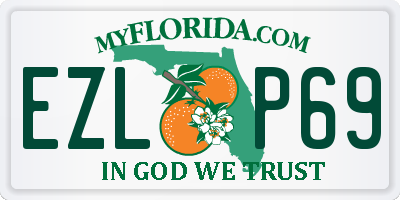 FL license plate EZLP69