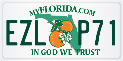 FL license plate EZLP71