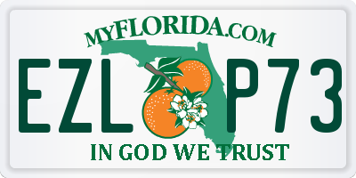 FL license plate EZLP73