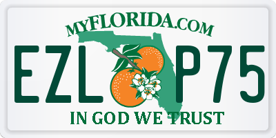 FL license plate EZLP75