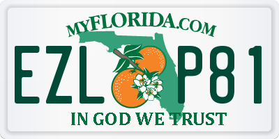 FL license plate EZLP81