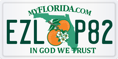 FL license plate EZLP82