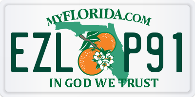 FL license plate EZLP91