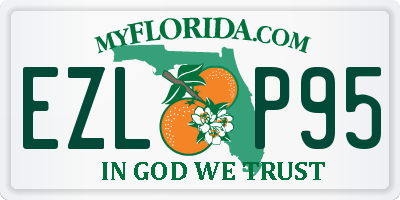 FL license plate EZLP95