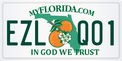 FL license plate EZLQ01