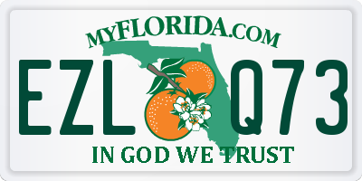 FL license plate EZLQ73