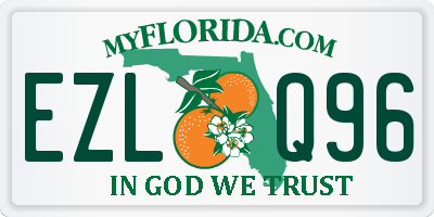 FL license plate EZLQ96