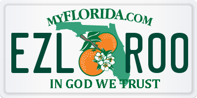 FL license plate EZLR00