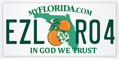 FL license plate EZLR04