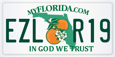 FL license plate EZLR19