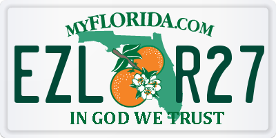 FL license plate EZLR27