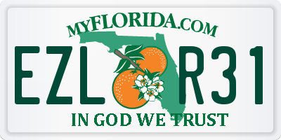 FL license plate EZLR31