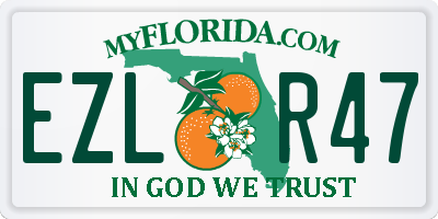 FL license plate EZLR47