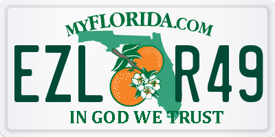 FL license plate EZLR49