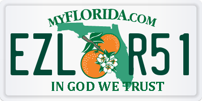 FL license plate EZLR51